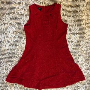 Alyx Glittering Red  18 fit flare dress decorative neck